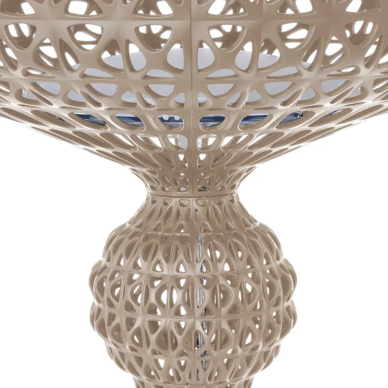 LED vloerlamp Kabuki, duifgrijs, 166 cm, dimbaar - Kartell - Woonkamer - Designer - Kunststof - 1 lamp von Kartell – Produktfoto