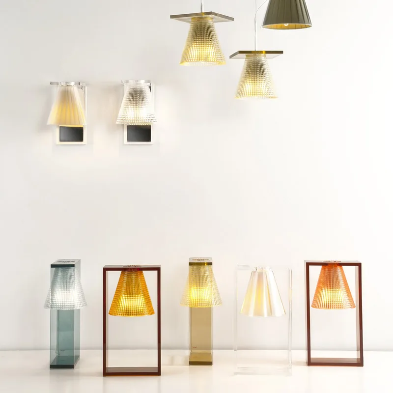Light Air tafellamp beige - Kartell Light-Air - Woonkamer - Designer - Kunststof - Met lampenkap by Kartell – product photo