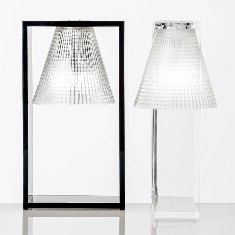Light-Air Tafellamp Kristal/Zwart - Kartell - Woonkamer - Designer - Kunststof - Met lampenkap by Kartell – product photo