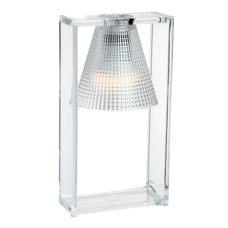 Light Air tafellamp Sculped Kristal - Kartell Light-Air - Woonkamer - Designer - Kunststof - Met lampenkap von Kartell – Produktfoto