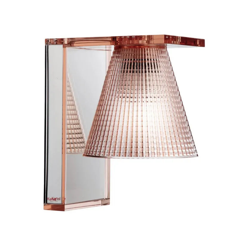 Light Air wandlamp Sculped Rosa - Kartell Light-Air - Woonkamer - Designer - Kunststof - 1 lamp von Kartell – Produktfoto