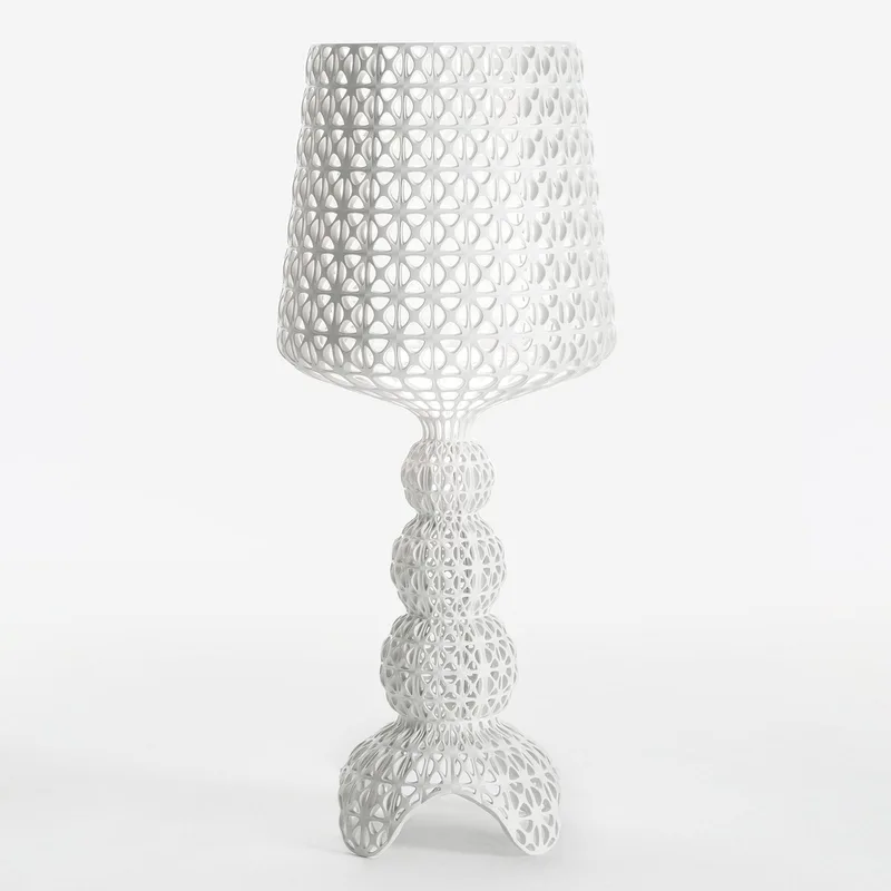 Mini Kabuki Tafellamp Wit - Kartell - Woonkamer - Designer - Kunststof - Met lampenkap von Kartell – Produktfoto