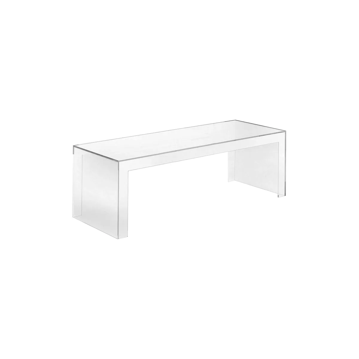 niedrige Konsole Invisibles - Transparent - Polykarbonat - Designer Tokujin Yoshioka van Kartell – productfoto