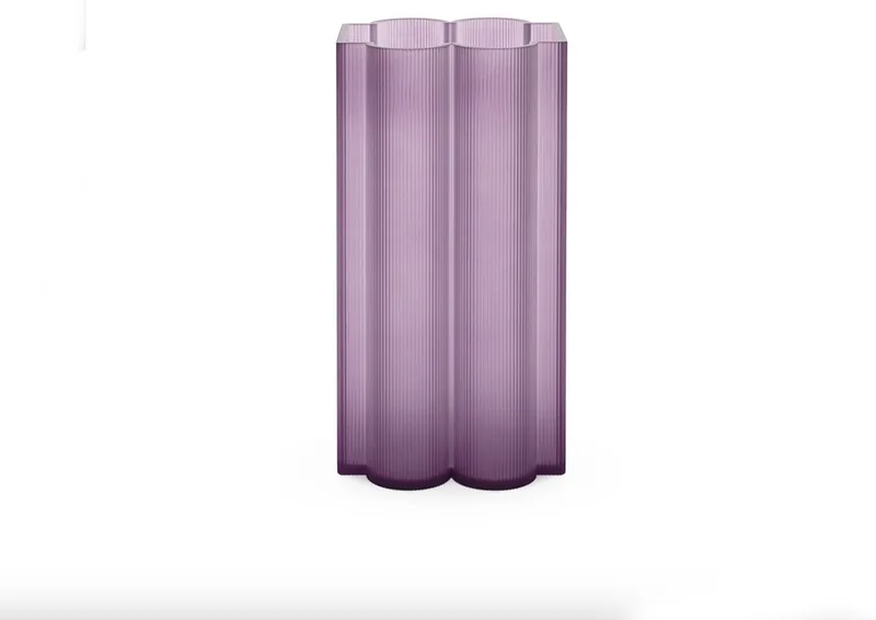 Okra-Hoge-Vaas-Violet by Kartell in Mat violet – product photo