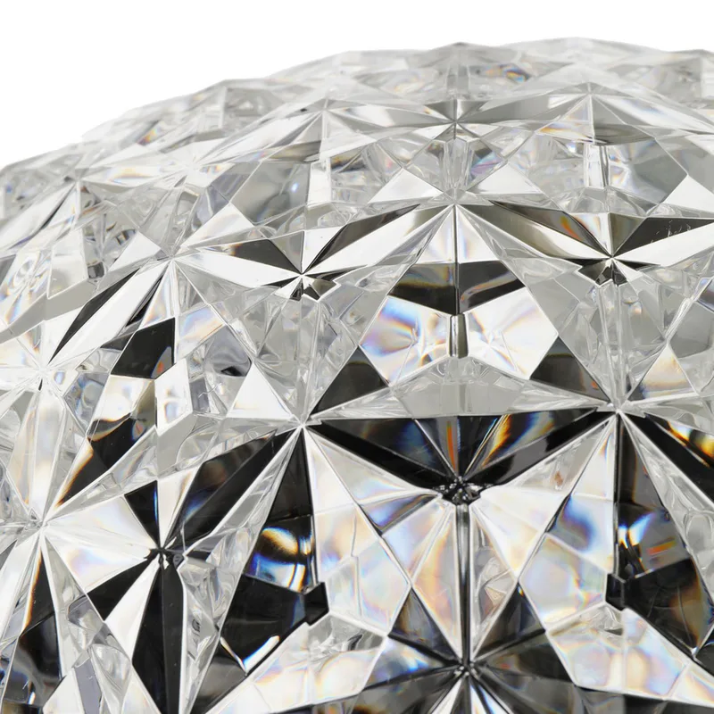 Planet vloerlamp Small Kristal - Kartell - Woonkamer - Designer - Kunststof - Met lampenkap von Kartell – Produktfoto