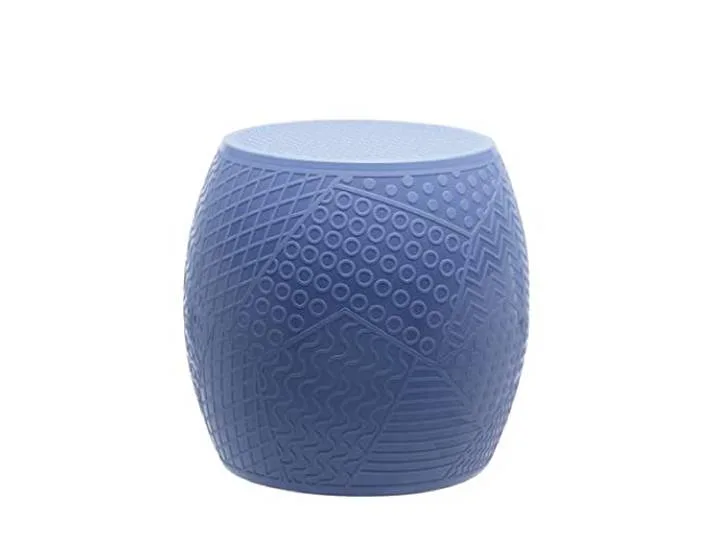 Roy, Hocker, Blau, Ø 45 x H 43 cm fra Kartell – produktbillede