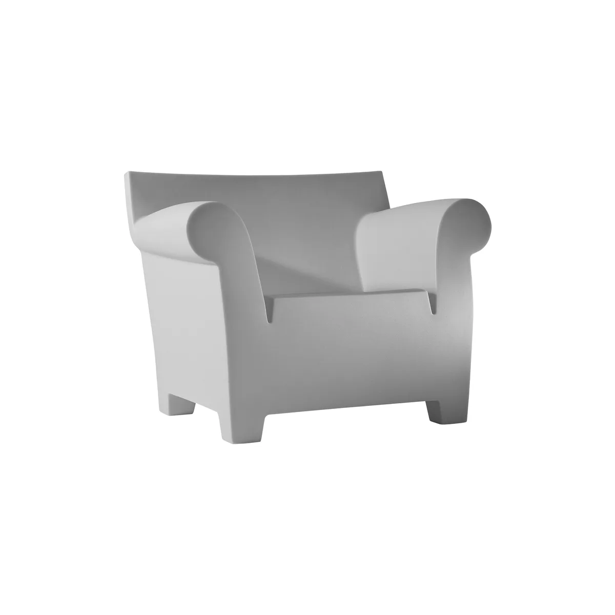 Sessel Bubble Club - Grau - Polypropylen - Designer Philippe Starck van Kartell – productfoto