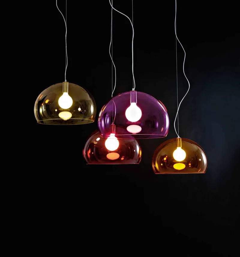 Small FL/Y hanglamp oranje van Kartell – productfoto 3 van 3