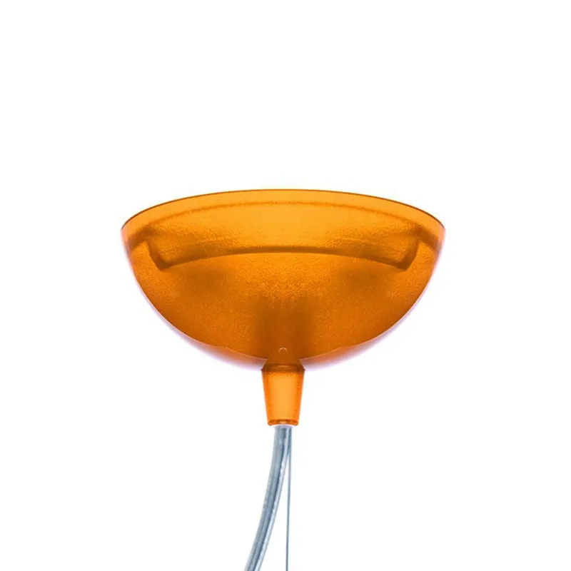Small FL/Y hanglamp oranje - Kartell - Woonkamer - Designer - Kunststof - 1 lamp von Kartell – Produktfoto