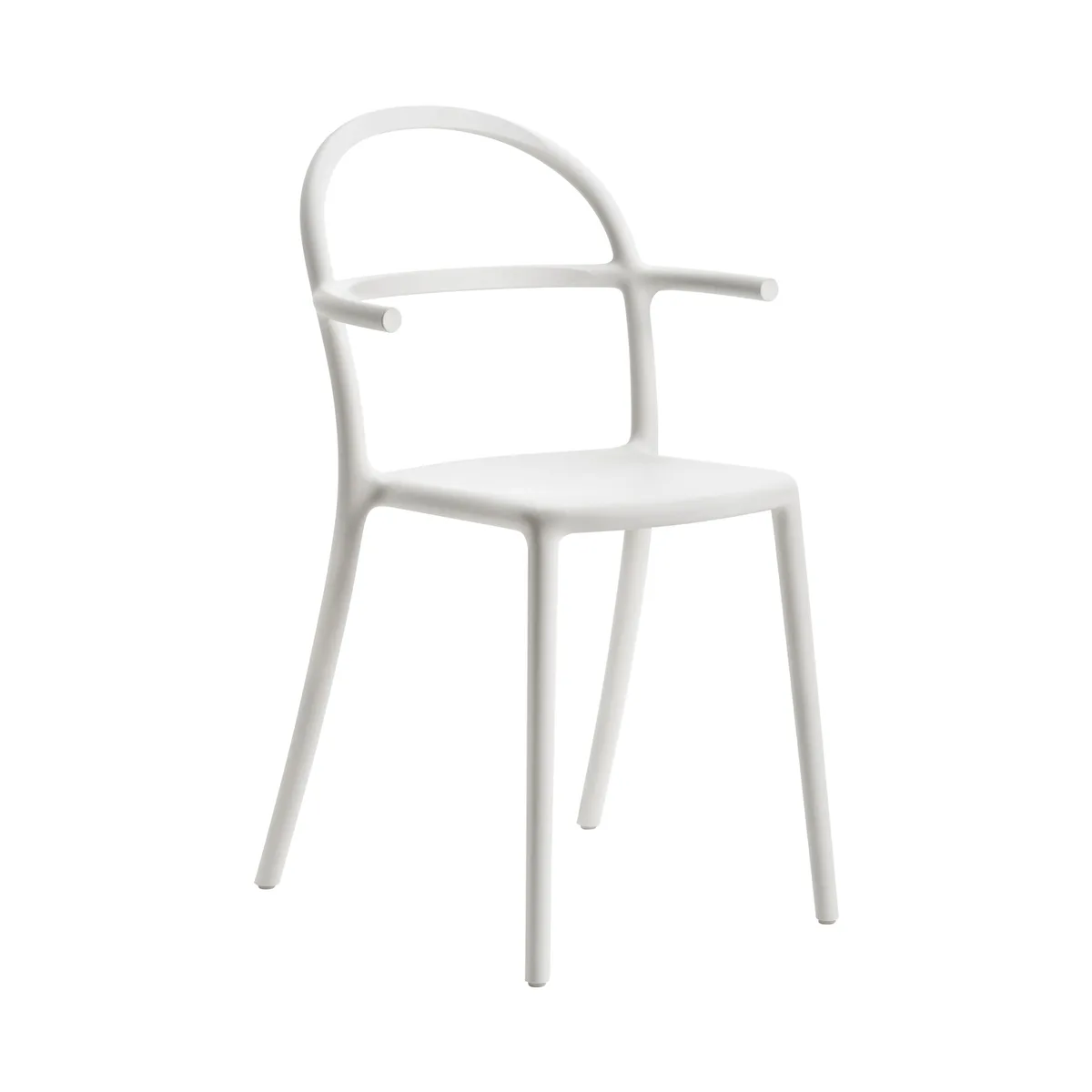 Stapelbarer Sessel Generic - Weiß - Polypropylen - Designer Philippe Starck van Kartell – productfoto