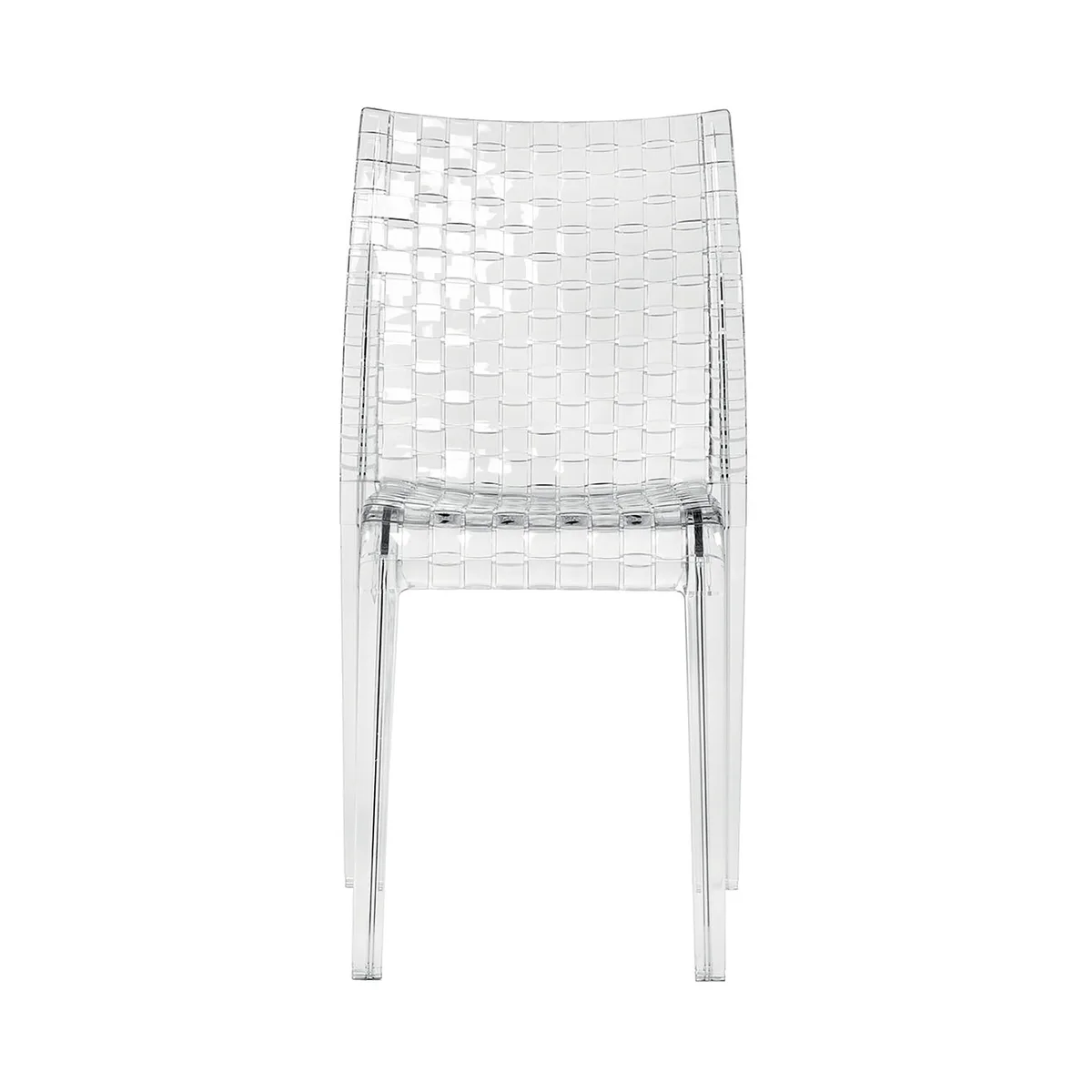 Stapelbarer Stuhl Ami Ami - Transparent - Polykarbonat - Designer Tokujin Yoshioka von Kartell – Produktfoto