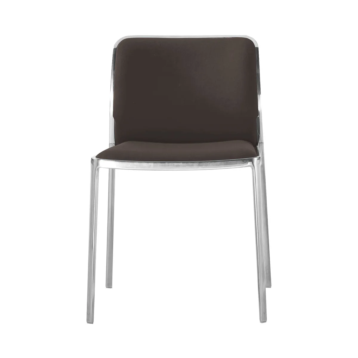 Stapelbarer Stuhl Audrey - Braun - Gewebe - Designer Piero Lissoni fra Kartell – produktbillede