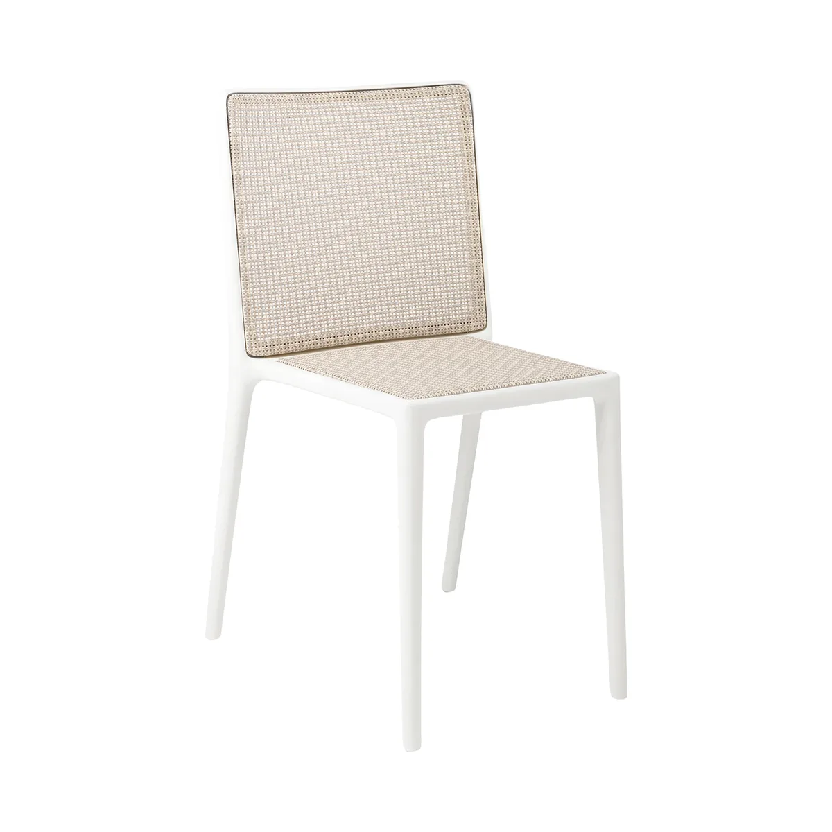 Stapelbarer Stuhl Belvedere - Beige - Recyceltes thermoplast. Technopolymer - Designer Ludovica & Roberto Palomba de Kartell – photo du produit