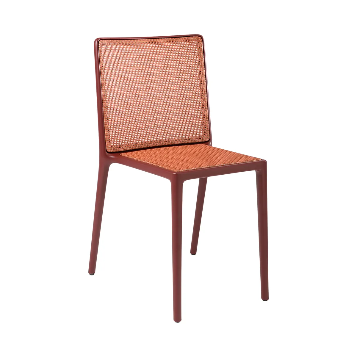 Stapelbarer Stuhl Belvedere - Rot - Recyceltes thermoplast. Technopolymer - Designer Ludovica & Roberto Palomba de Kartell – photo du produit