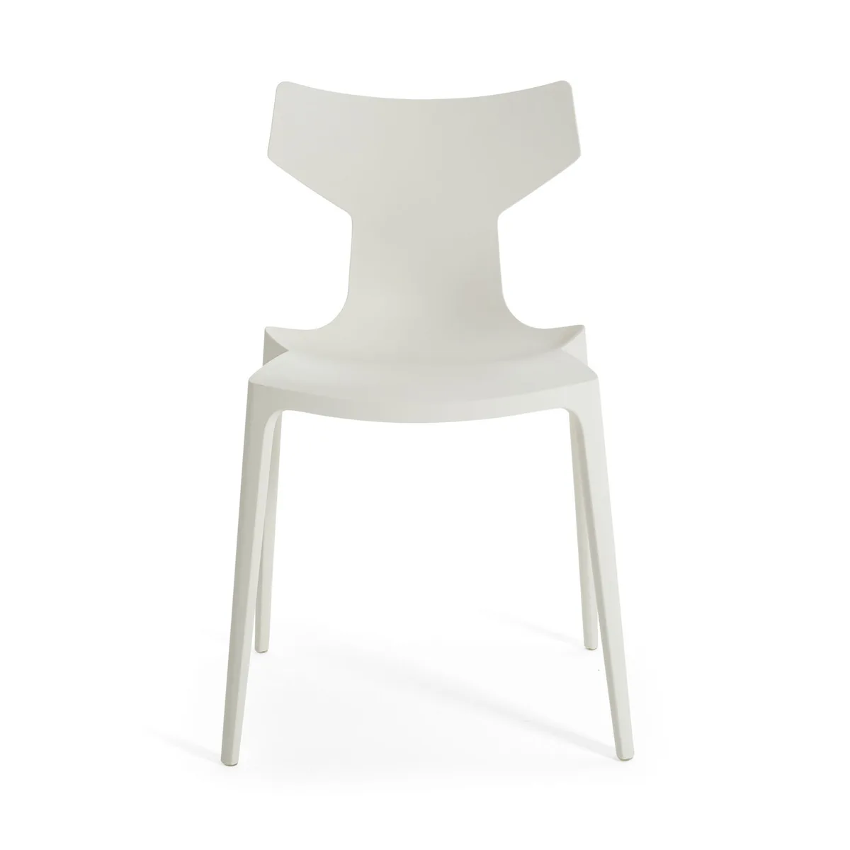 Stapelbarer Stuhl Re-Chair - Weiß - Recyceltes thermoplast. Technopolymer - Designer Antonio Citterio van Kartell – productfoto