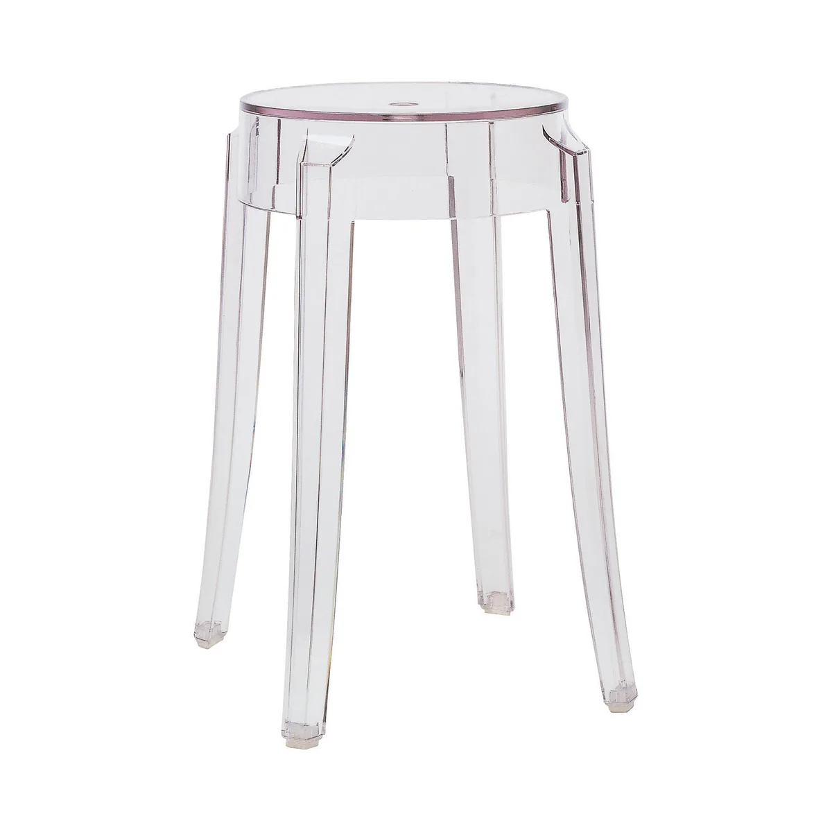 Stappelbarer Hocker Ghost - Transparent - Polykarbonat - Designer Philippe Starck by Kartell – product photo