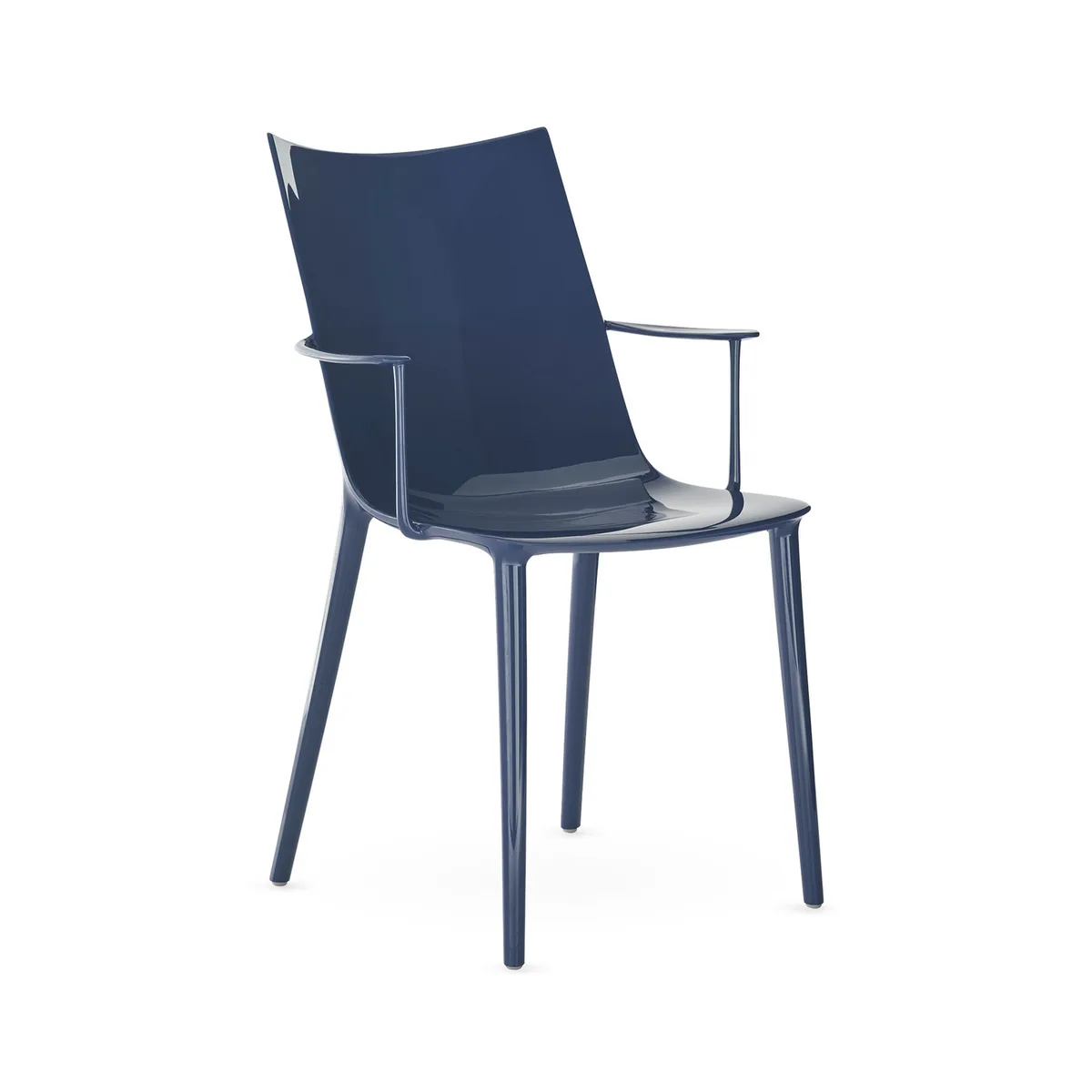 Stuhl H. H.H - Blau - Recyceltes thermoplast. Technopolymer - Designer Philippe Starck de Kartell – photo du produit
