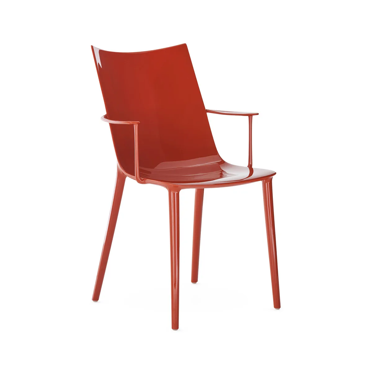Stuhl H. H.H - Orange - Recyceltes thermoplast. Technopolymer - Designer Philippe Starck de Kartell – photo du produit