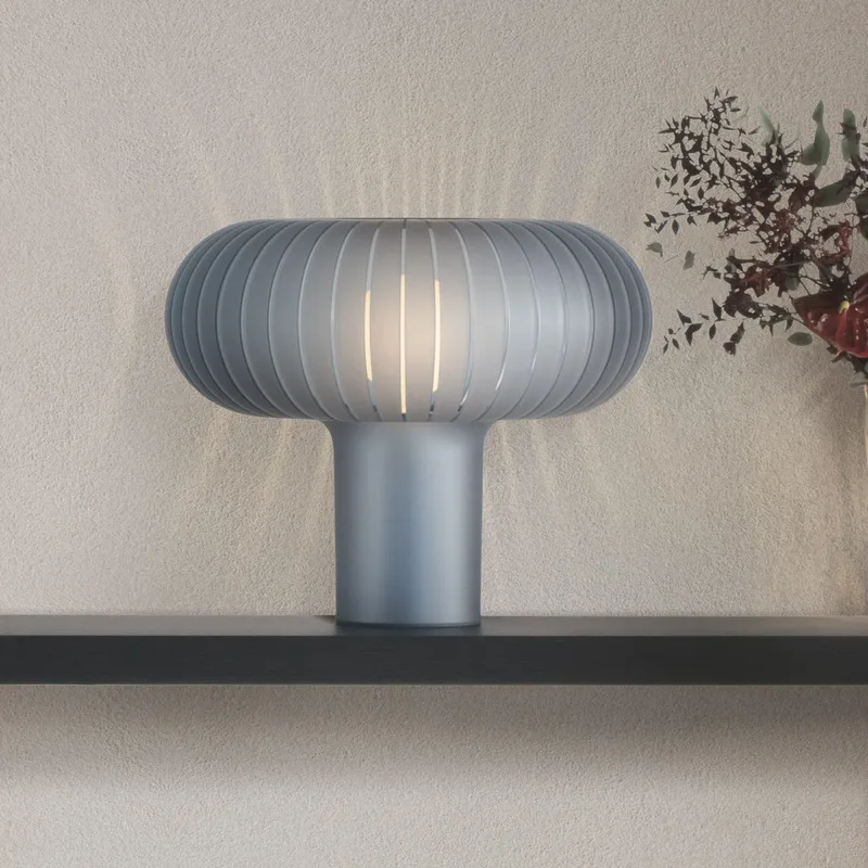 Tafellamp Teresa Frozen, hemelsblauw, dimbaar, E27 - Kartell - Woonkamer - Designer - Kunststof - Mushroom von Kartell – Produktfoto
