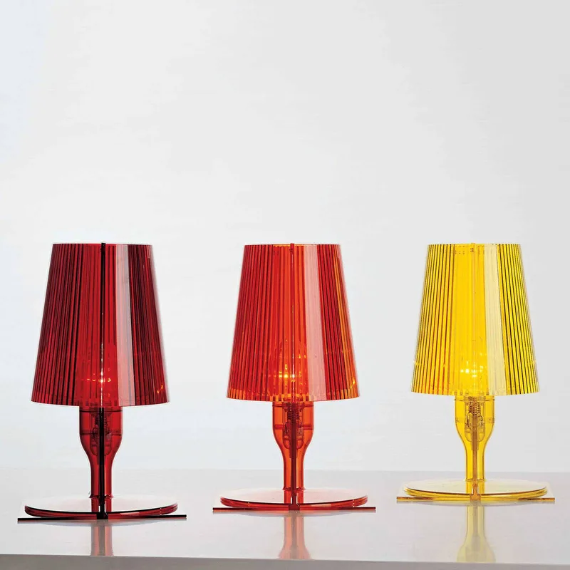 Take Designer-Tischleuchte, bernstein by Kartell in Bernsteinfarben – product photo