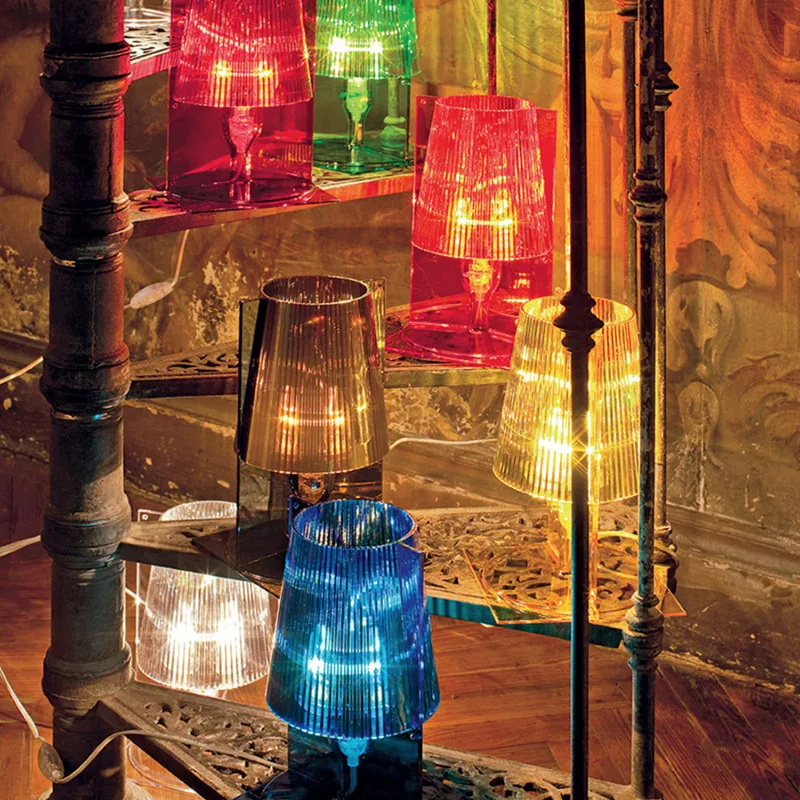 Take Taffellamp Smoked - Kartell - Woonkamer - Designer - Kunststof - Met lampenkap by Kartell – product photo