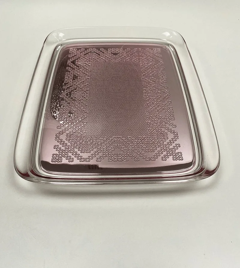 Teatime-Dienblad-Rosa-Philippe-Starck van Kartell in Transparant,roze – productfoto