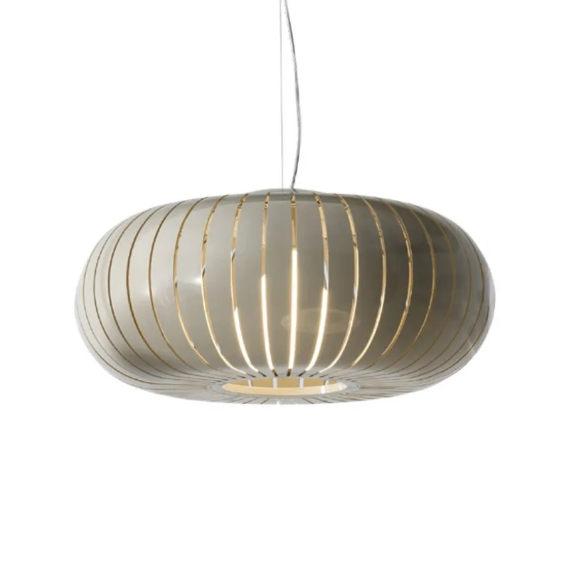 Teresa LED hanglamp, grijs, Ø 50 cm - Kartell - Woonkamer - Designer - Kunststof - 1 lamp von Kartell – Produktfoto