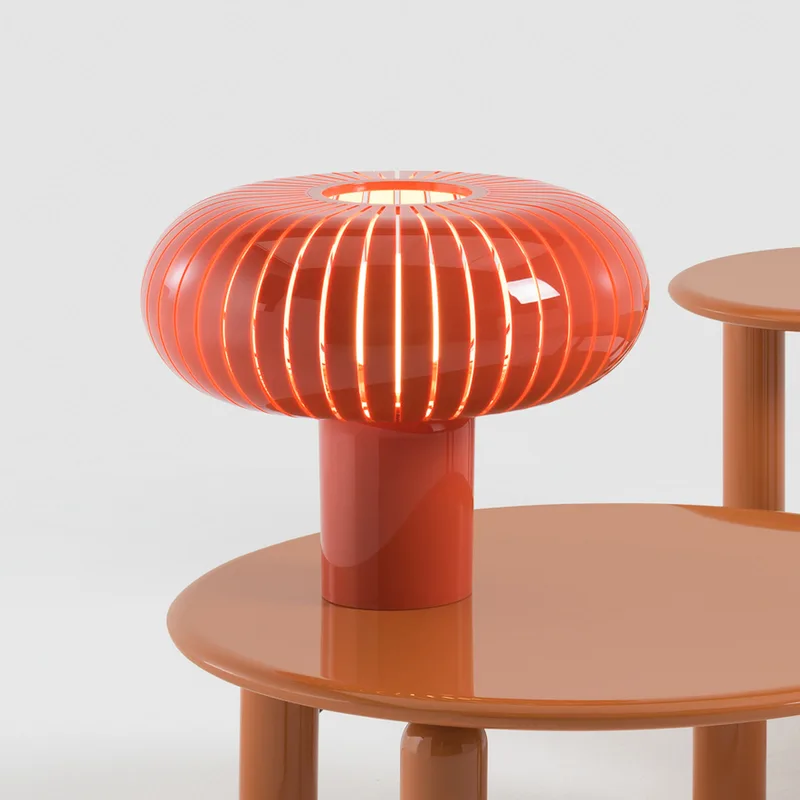 Teresa tafellamp oranje - Kartell - Woonkamer - Designer - Kunststof - Met lampenkap von Kartell – Produktfoto