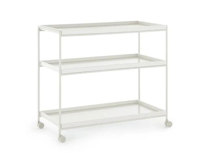 TRAYS Servierwagen matt lackiert 80x40 cm von Kartell – Produktfoto
