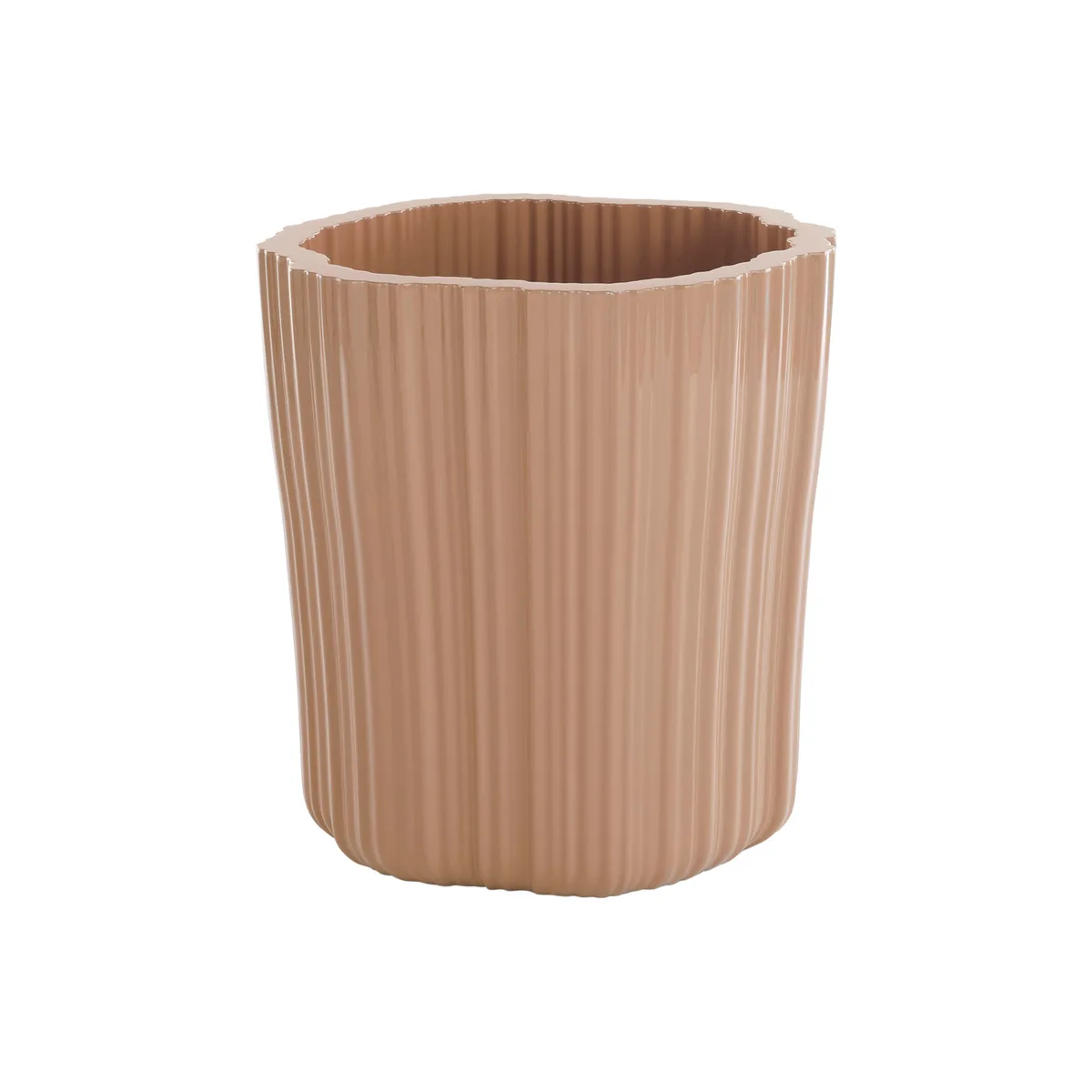 Übertopf Corteza - Beige - Recyceltes Polyethylen - Designer Patricia Urquiola von Kartell – Produktfoto