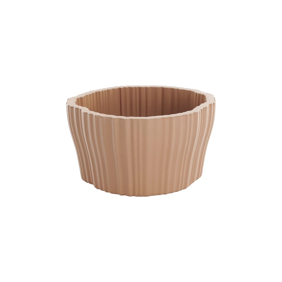 Übertopf Corteza - Beige - Recyceltes Polyethylen - Designer Patricia Urquiola von Kartell – Produktfoto