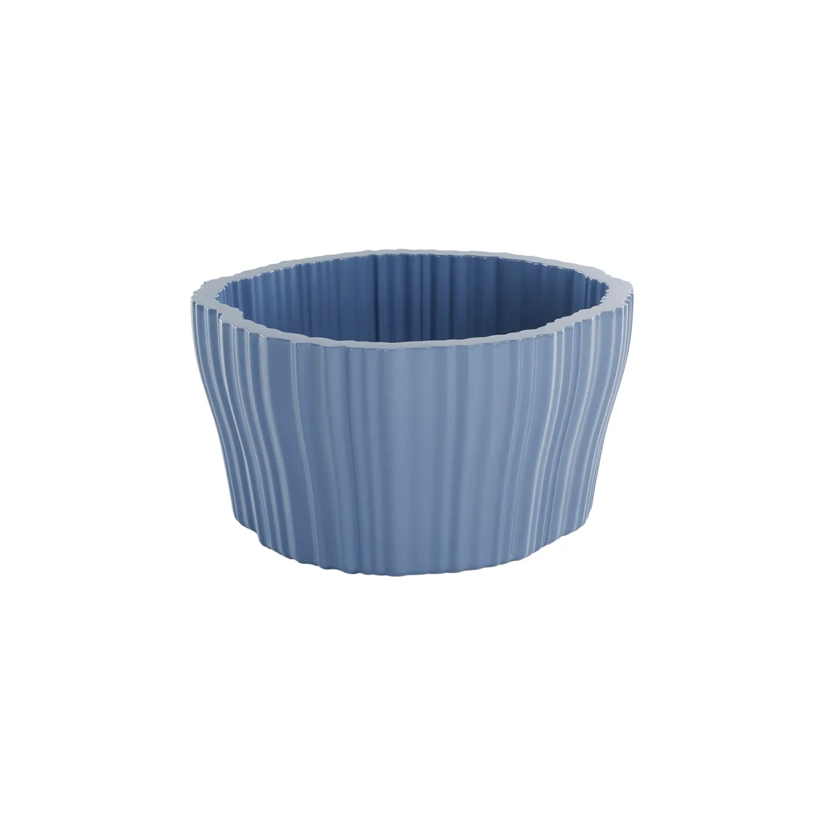 Übertopf Corteza - Blau - Recyceltes Polyethylen - Designer Patricia Urquiola von Kartell – Produktfoto