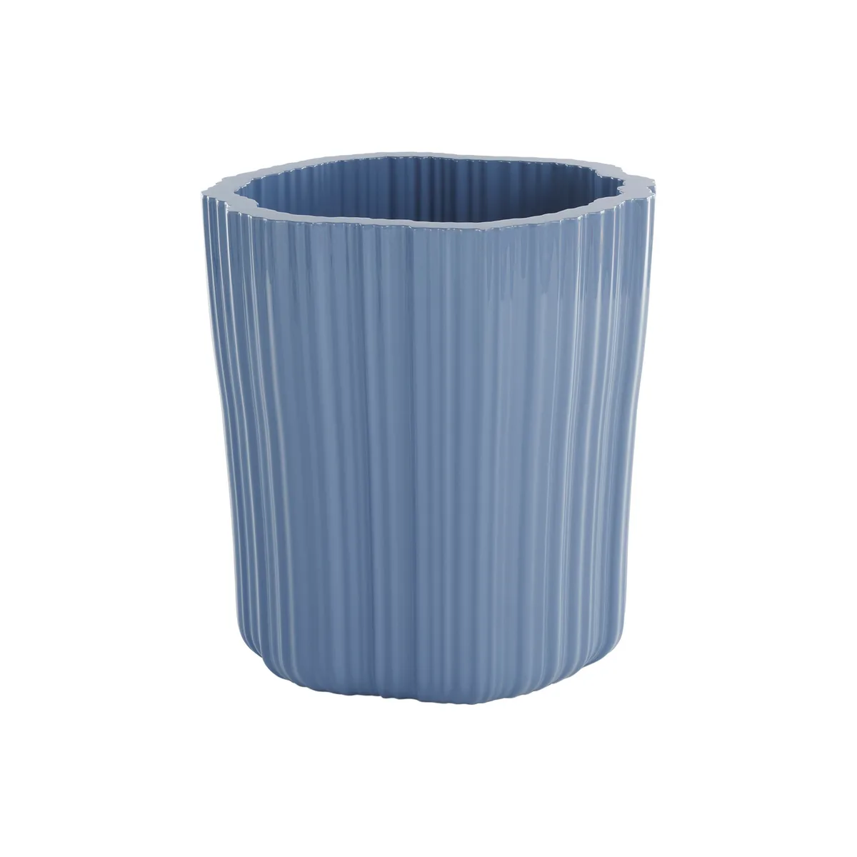 Übertopf Corteza - Blau - Recyceltes Polyethylen - Designer Patricia Urquiola von Kartell – Produktfoto