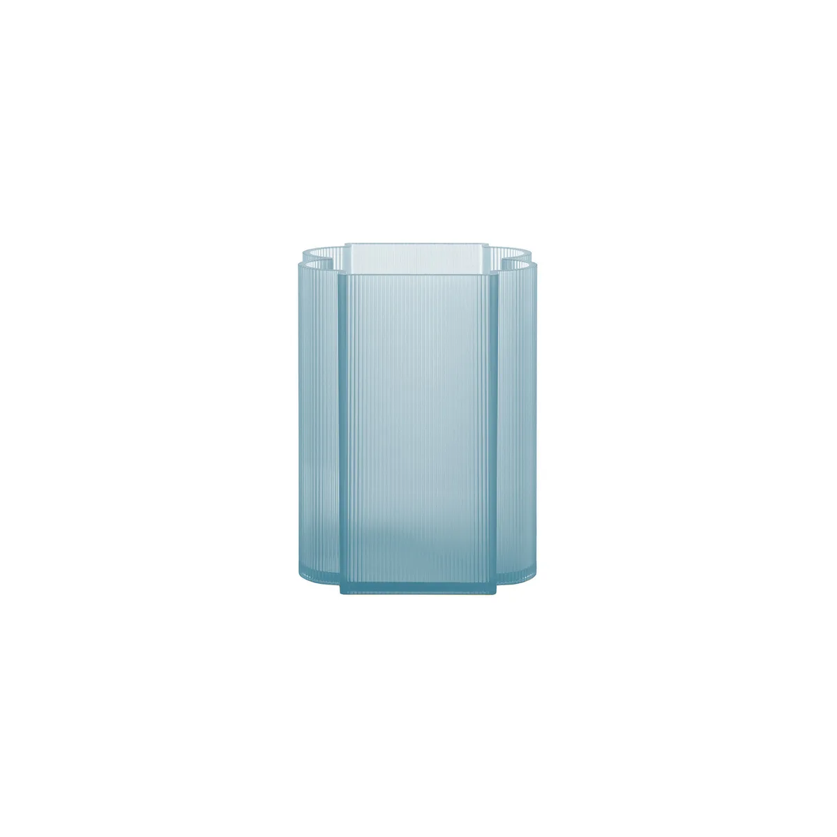 Vase Okra - Blau - Recyceltes PMMA - Designer Patricia Urquiola von Kartell – Produktfoto