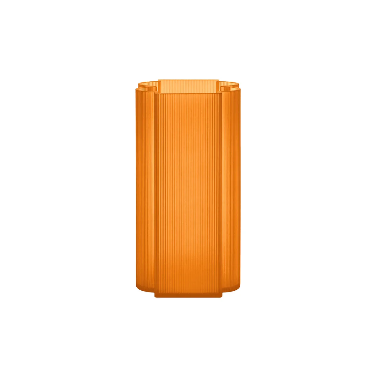 Vase Okra - Orange - Recyceltes PMMA - Designer Patricia Urquiola von Kartell – Produktfoto