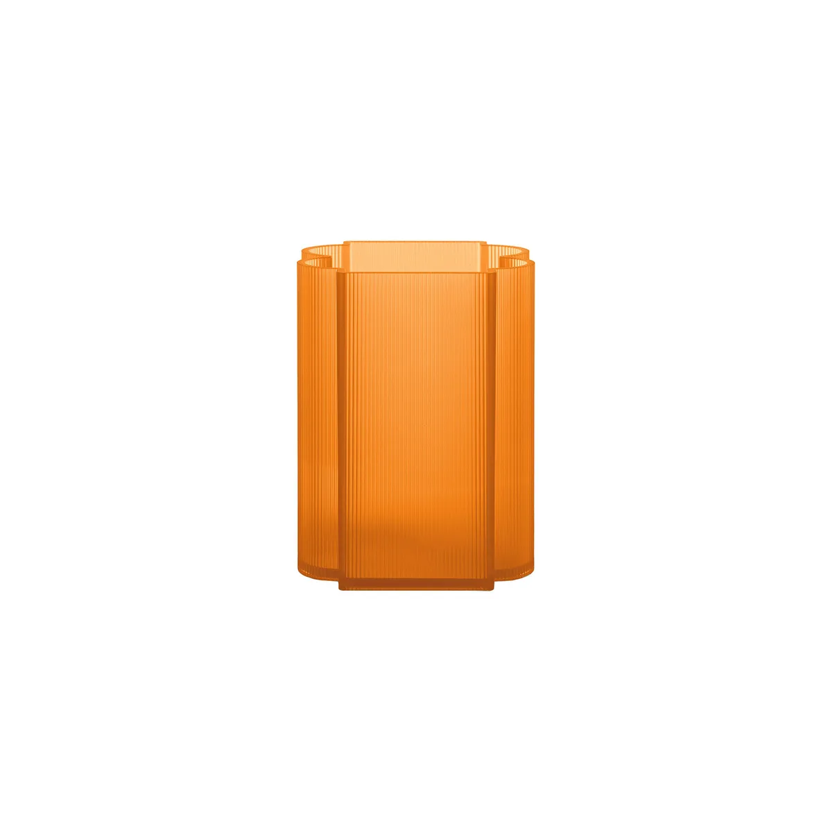 Vase Okra - Orange - Recyceltes PMMA - Designer Patricia Urquiola van Kartell – productfoto