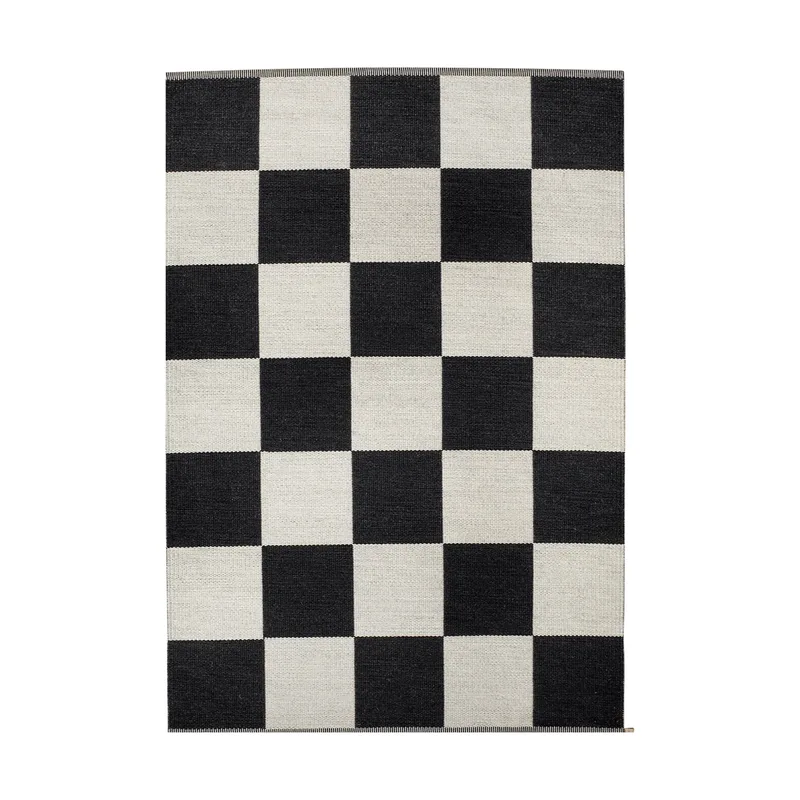 Checkerboard Icon Teppich 554 Midnight black, 200x300 cm van Kasthall – productfoto