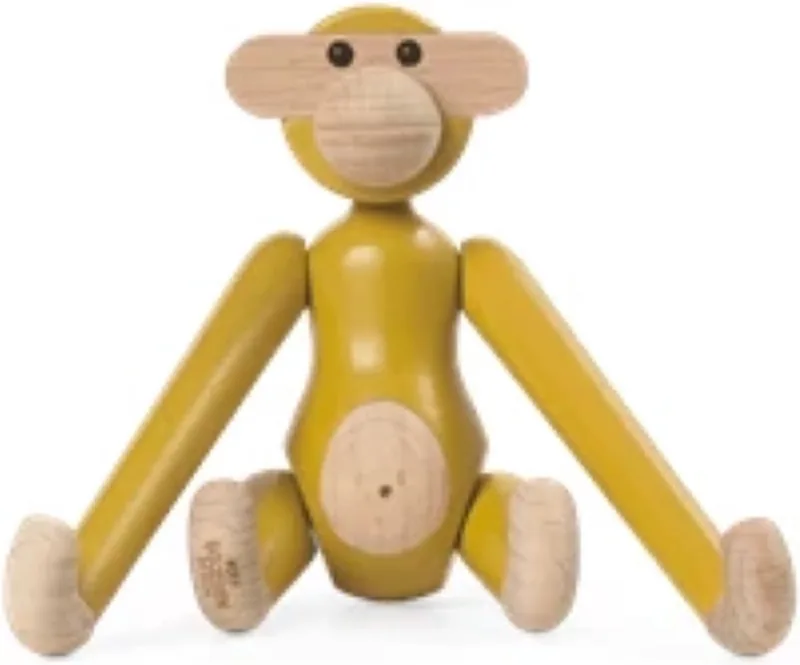 coloured monkey mini H9.5cm von Kay Bojesen in Geel – Produktfoto