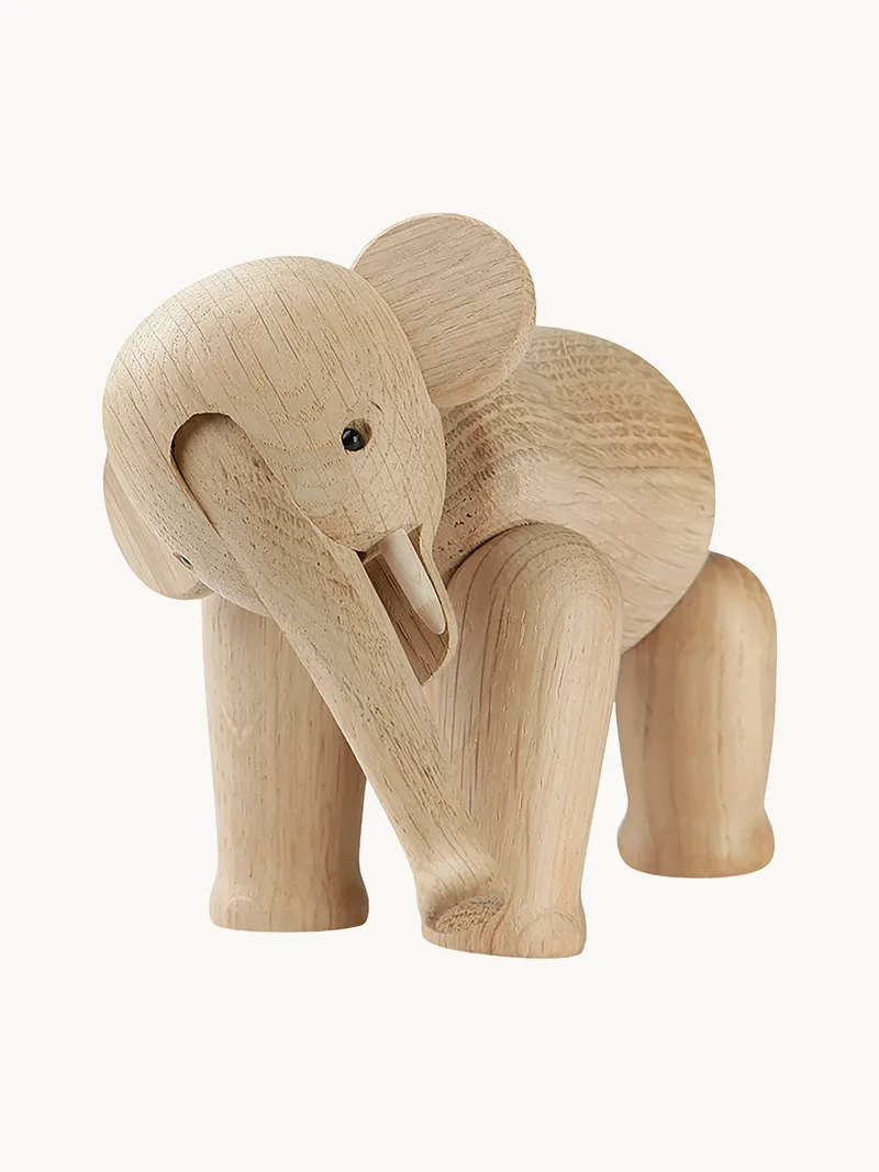 Decoratief object Elephant Mini van eikenhout by Kay Bojesen – product photo