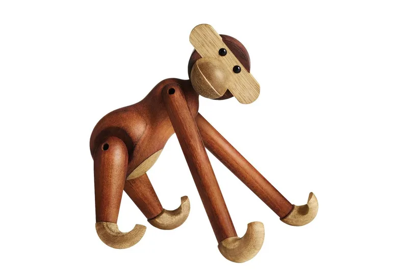 Dekofigur Kay Bojesen Affe klein teak/limba van Kay Bojesen in Braun – productfoto