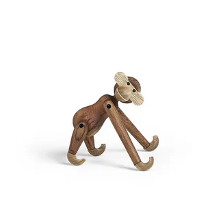 Handgemaakt decoratief object Monkey van teakhout, H 10 cm fra Kay Bojesen – produktbillede 5 af 5