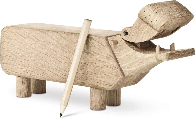 Hippo - Decoratief object - Hout van Kay Bojesen in Eiken – productfoto