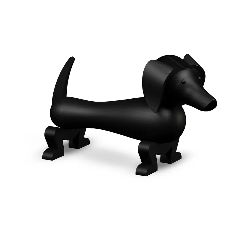 Kay Bojesen Hund 28,5 cm Dunkel gebeizte Eiche de Kay Bojesen – photo du produit
