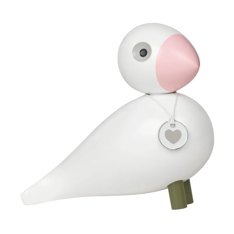 Kay Bojesen Singvogel Love Weiß-rosa de Kay Bojesen – photo du produit