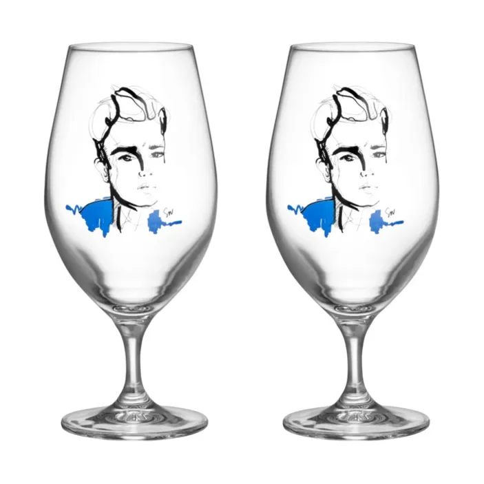 All about you Bierglas 40 cl 2er-Pack Celebrate him fra Kosta Boda – produktbillede