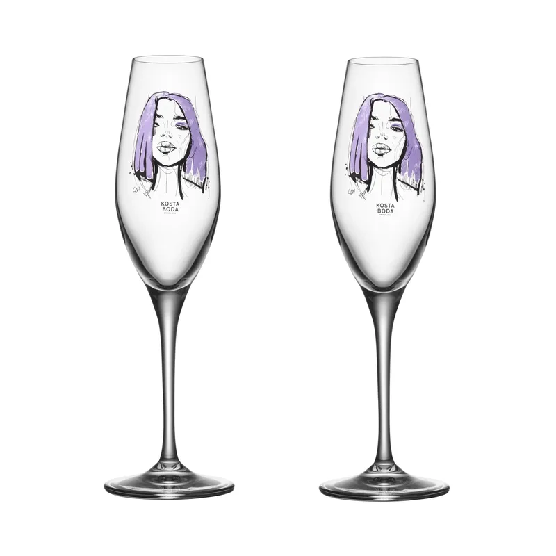 All about you Champagnerglas 24 cl 2er Pack Forever Mine by Kosta Boda – product photo