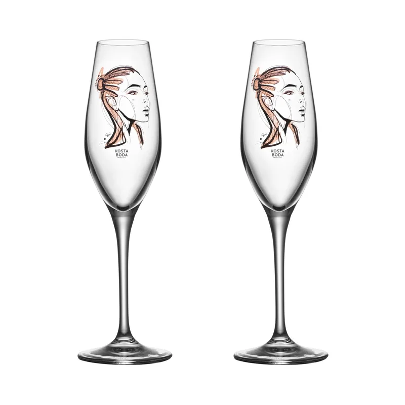All about you Champagnerglas 24 cl 2er Pack Forever Yours fra Kosta Boda – produktbillede