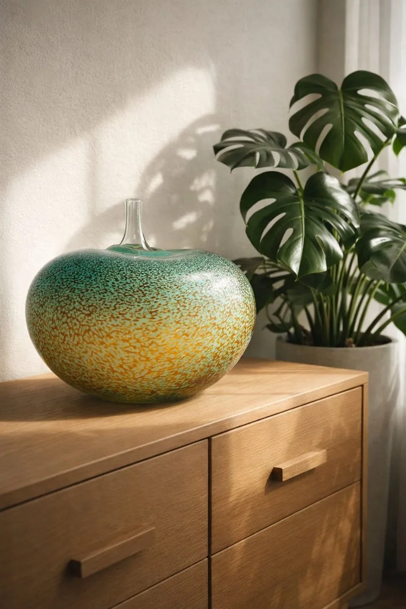 Bertil Vallien Beans Ocean Artist Collection Tafeldecoratie - Groen från Kosta Boda – produktbild