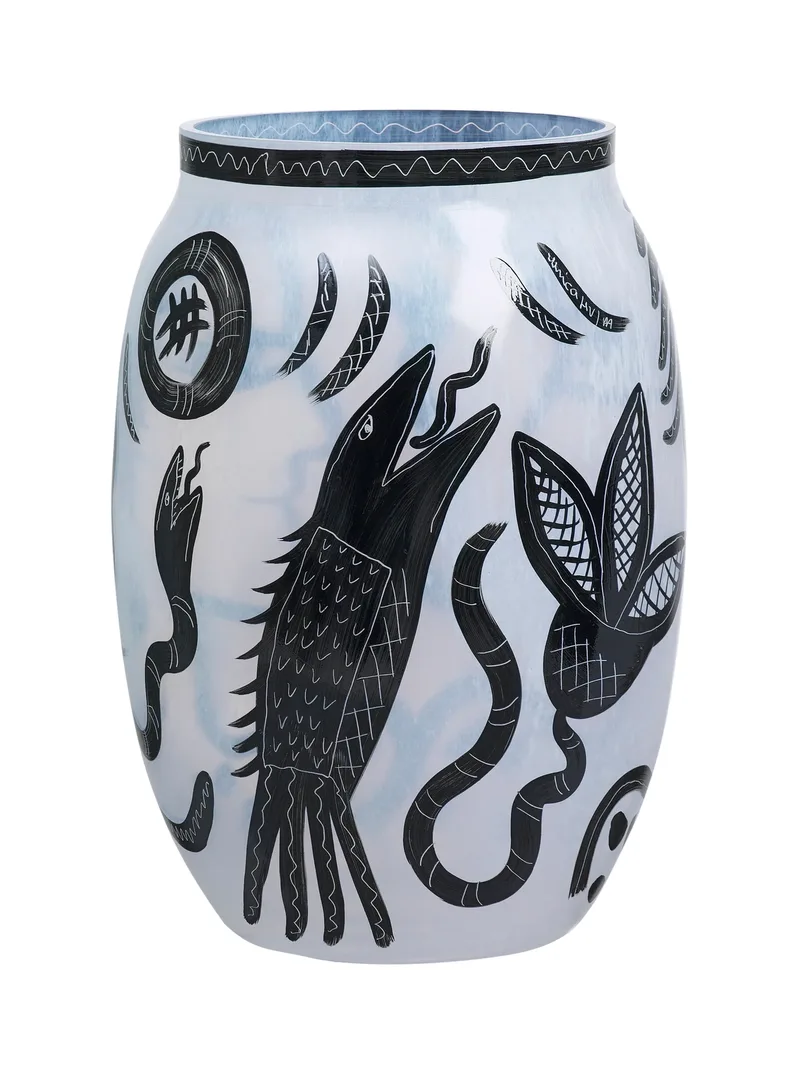 Caramba Vase Weiß by Kosta Boda – product photo