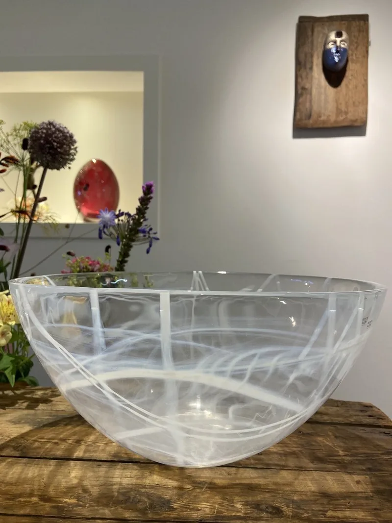 Contrast Schaal Wit - Wit - Voor Binnen - Staand by Kosta Boda in White – product photo